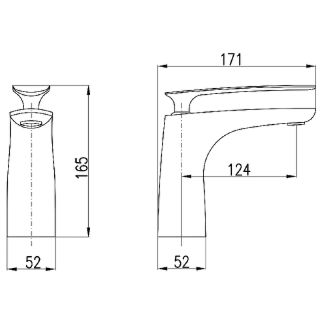Смеситель для раковины Rav Slezak Tigris TG126.5CMATC черный